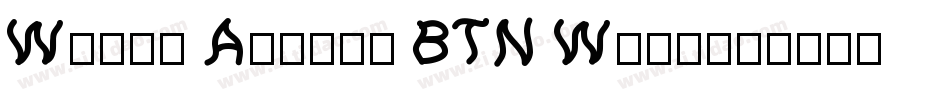 Wacky Action BTN Wavy字体转换